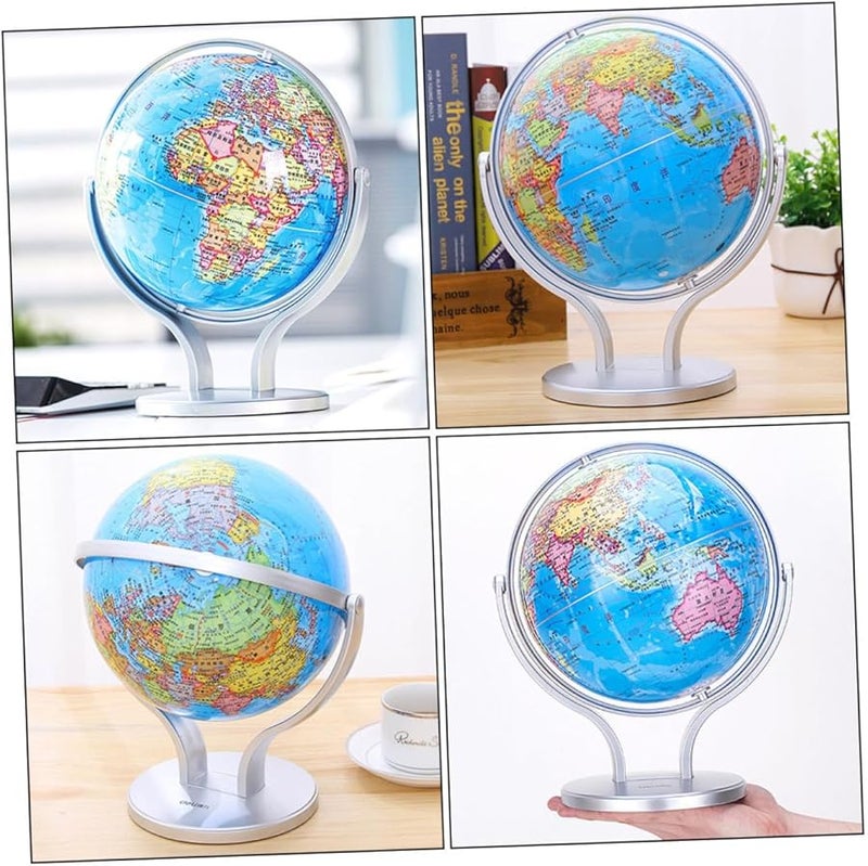 كرة العالم التعليمية مع الحامل - خريطة جغرافية سياسية لدراسة الكبار - Image 4